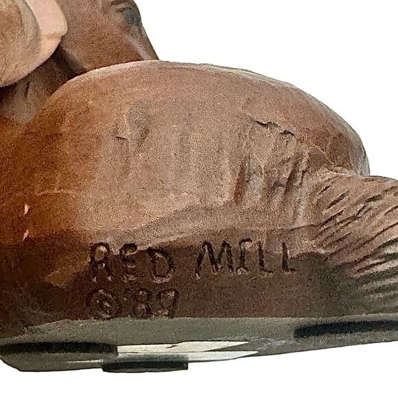 Red Mill Mfg Laying Horse Figurine 1989 Vintage Decorative Sculpture Preowned - Picture 5 of 5